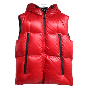 MONCLER モンクレール AGNEAUX size1 ダウンベスト レッド F20911A51C00 68950 1 メンズ 中古 美品