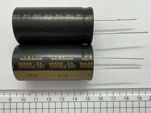 オーディオ用電解コンデンサ 10000μF 50V 85℃ ±20% UKW1H103MRD（２個） (ニチコン) (出品番号176-2）