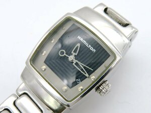 1円◆稼働◆ ハミルトン ブラック クオーツ レディース 腕時計 M40207