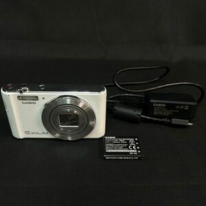FDc066Y06 動作品 カシオ CASIO EXILIM EX-ZS180 エクシリム 白 ホワイト コンパクトデジタルカメラ 充電ケーブル付