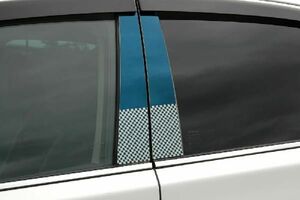 ファサネイトピラー　市松模様風　ＲＧ１系　ステップワゴン　６Ｐ 鏡面ＨＹＰＥＲ　ブルー　カーパーツ
