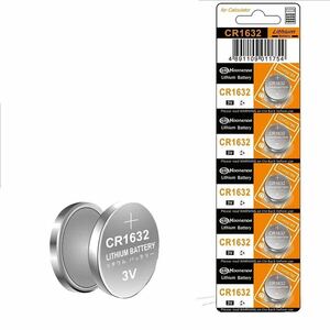 【送料無料】CR1632 5個 GN KOONENDA リチウム電池 コイン電池 ボタン電池 スマートキー リモートキー