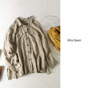 ミラオーウェン Mila Owen☆カバーオールシャツ フリーサイズ☆M-S 1682