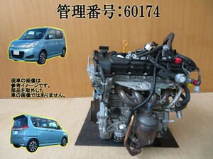 H26 ソリオ MA15S K12B エンジン本体　デュアルジェット