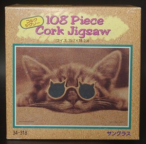 David McEnery Classic Cats 猫 サングラス ジグソーパズル コルクジグソー 108ピース 正規品 同梱歓迎