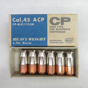 内E5587●MGC Cal,45 ACP CP-BLK (11×28) HW カートリッジ 6発入 ベビーウェイト ガバメント 1911 HEAVY WEIGHT