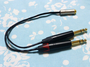 4.4mm5極 (メス) → TEAC UD-503 ADI-2 Pro 6.3mm×2 変換ケーブル MOGAMI 2944 トープラ販売 ( 延長 MYTEK iFi Audio Pro iCAN カスタム可