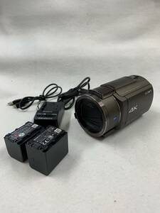 （33648）美品　SONY/ソニー　HANDYCAM 16.6 MEGA PIXELS　FDR-AX40　4K　ハンディカムカメラ　簡易動作確認済　コレクション