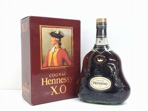 Y250-N29-3182 未開栓 Hennessy ヘネシー XO コニャック ブランデー 金キャップ グリーンボトル 700ml 箱あり 現状品③