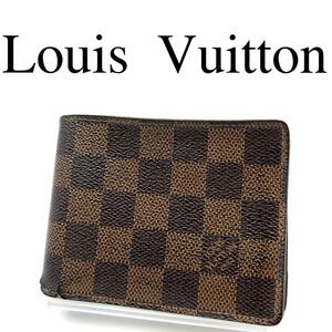 Louis Vuitton ルイヴィトン 折り財布 ダミエ 総柄 N60895