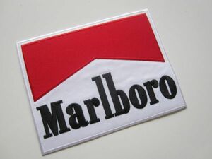 【やや大きめ】Marlboro マルボロ タバコ ワッペン/自動車 整備 レーシング F1 スポンサー 38