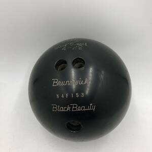 【中古品】★Brurswick/ブラウンズウィック★ボーリングボール　ブラックビューティー　K4F153　UniBowl 14-22