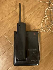 ソニー コードレス 電話機 SPP-J10 ブラック レトロ コレクション SONY