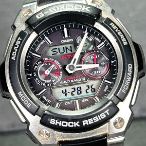 CASIO カシオ G-SHOCK ジーショック MT-G MTG-1500-1A 腕時計 タフソーラー 電波ソーラー アナデジ ステンレススチール メンズ 動作確認済