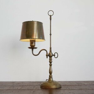 ヴィンテージ メタル製 テーブルランプ / アメリカ クラシック 真鍮 ガス燈風 アンティーク照明 USA アンティーク ライト #510-40-036-67