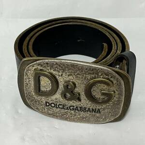 ドルチェ&ガッバーナ　ドルチェ　D&G ロゴバックル　イタリア製　ベルト 
