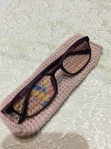 ◎ハンドメイド☆メガネ入れ☆メガネ携帯時のケース☆手編み