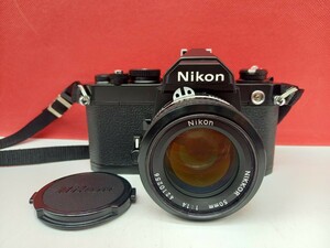 ■ Nikon FM フィルム一眼レフカメラ ボディ NIKKOR 50mm F1.4 Ai レンズ シャッターOK 現状品 ニコン