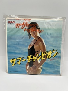 現状品 EP レコード 浅野ゆう子 サマーチャンピオン/ 仮面舞踏会　1979年