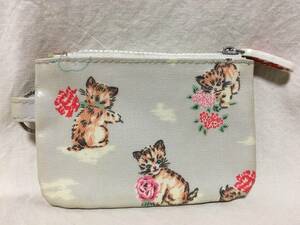 Cath Kidston キャス キッドソン 猫プリントポーチ/小銭入れ 中古品