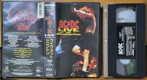 ●VHS●AC/DC●LIVE AT DONINGTON●ライブ・アット・ドニントン●1991年8月17日●日本版セルビデオ●歌詞カード付き●