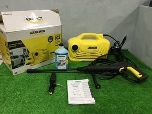 ◎ ① ケルヒャー KARCHER K2 クラシック カーキット 家庭用 高圧洗浄機 1.600-976.0 イエロー 2019年製 【欠品あり】 31-004