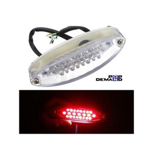 ◇送料220円◇訳有り 汎用 クリア LED テールランプ E11 12V 防水 VFR1200X MUGEN VFR750K VFR800X VFR800X MUGEN