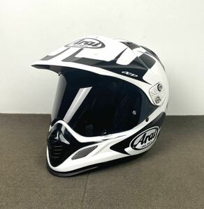 ●Arai TOUR CROSS 3 アライ ツアークロス3 59 60 Lサイズ Explorer エクスプローラー オフロード ヘルメット ブラック ホワイト●