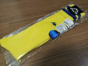 kkaa397-ju21 ■ kappa ■ カッパ ソックス ストッキング サッカー フットサル 黄色 イエロー 25～27cm 新品未使用