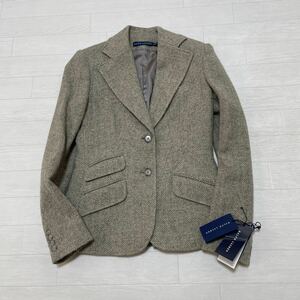 ラルフローレン RalphLauren レディース ツイードジャケット 羊毛 アルパカ 日本製 サイズ4 未使用