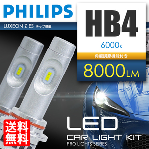 LEDヘッドライト / フォグランプ HB4 計8000lm フィリップス 6000K ホワイト 白 後付け バルブ 国内 点灯確認後出荷 宅配便 送料無料