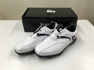 【未使用】 フットジョイ FOOTJOY 【未使用品】Footjoy ゴルフスパイク サイズ：26cm ホワイト EXL