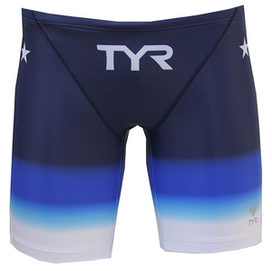 0039 ☆ 新品 未使用 水着 スパッツ 学生 ＴＹＲ グラデーション 青 Ｍサイズ