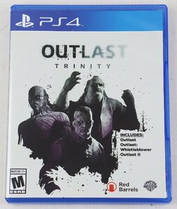 P★中古品★ゲームソフト PS4 北米版 『OUTLAST TRINITY』 Red Barrels 2102596 ディスク2枚組 サバイバルホラー レーティング:M(17歳以上)