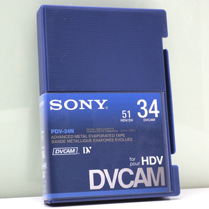1本 SONY PDV-34N スタンダード DVCAM テープ 34分 業務用テープ 未使用 ソニー 51 HDV / DV 34 DVCAM