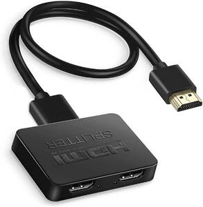 avedio links HDMI分配器 4Kx2K HDMIスプリッター 1入力2出力 3D、フルHD、 1080P、HDCP1.4対応 HDMI 二股 お好みの2台に同時出力可能