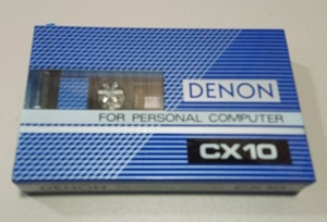 未使用 カセットテープ DENON CX 10 FOR PERSONAL COMPUTER TYPE1 NORMAL 10分