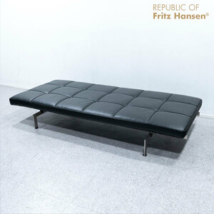 【展示品】FRITZ HANSEN フリッツ ハンセン PK80 デイベッド ベンチ レザー ブラック ポール・ケアホルム 定価290万