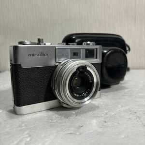 [K2948]minolta AL-F ミノルタ フィルムカメラ レザーケース付 1:2.7 38mm 