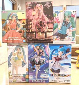 初音ミクフィギュア6種　桜提灯ver.～ シトロンマカロンver.～ ぶーたver. シャイニーT.R　ラスカルサイバーフューチャー　WORLD JOURNEY