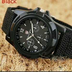 新品 腕時計 軍事モデル 黒　8