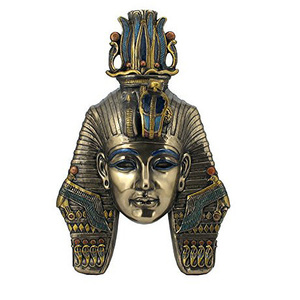 古代エジプト ツタンカーメン王のマスク ウォール壁彫刻 彫刻 彫像/ エスニックカフェ パブ レストラン エジプト料理（輸入品