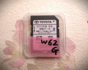 ♪♪　トヨタナビ　ＮＳＺＴ－Ｗ６２Ｇ用 　２０１３年　冬版　中古SDカード　♪♪♪