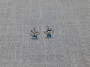 ☆新品☆SV925青色キラキラペアピアス クリックポスト　206