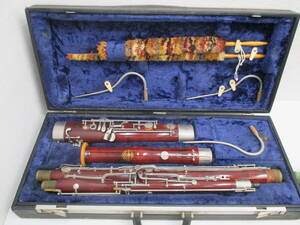 楽器祭 W.Schreiber シュライバー ファゴット ジャンク扱い 音出し未確認 木管楽器 ドイツ製 ケース付き