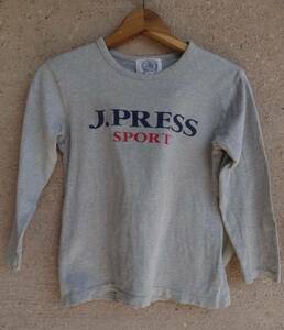 J.PRESS Jプレス 長袖Ｔシャツ　シモフリグレー　１３０