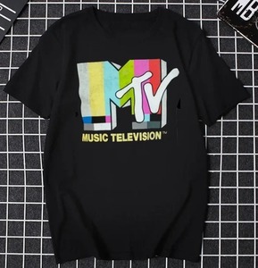 【新品】MTVロゴ Tシャツ #7■Lサイズ■ブラック・黒