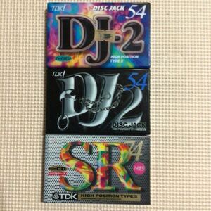 TDK DJ2 54x2.SR 74 ハイポジション カセットテープ3本セット【未開封新品】■■