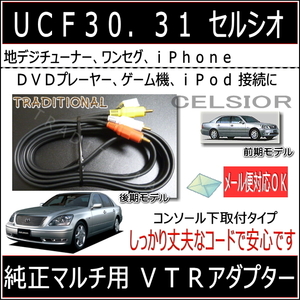 ＶＴＲアダプター　UCF30 セルシオ 前期モデル iPod　地デジチューナー iPhone 接続して楽しめます♪