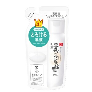 なめらか本舗 乳液 NC つめかえ用 130ml 詰め替え 無香料・無着色・無鉱物油 パウチ 豆乳イソフラボン おすすめ乳液 hisa-55